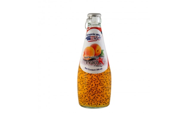 Basil Seed In Peach Juice - American Style - 300 ml