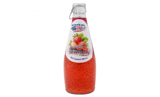 Basil & Strawberry Flavoured Juice - American Style - 300 ml