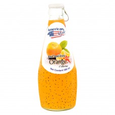 Orange Flavored Basil Seed Drink - American Style - 300 ml