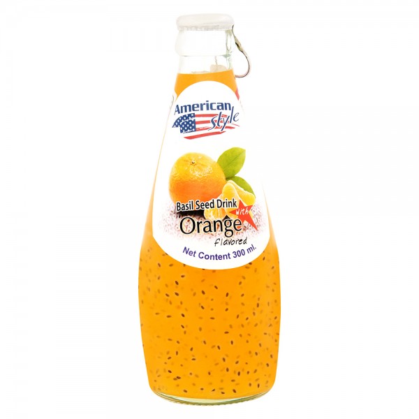 Orange Flavored Basil Seed Drink American Style 300 ml